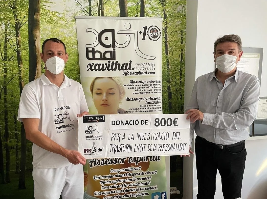 La Marató de les Terres de Lleida, Clos Pons Thai Runners i Xavi Thai donen 800€ per a la recerca