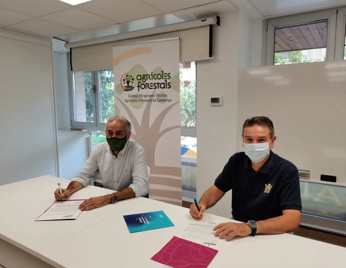 The Col·legi d'Enginyers Agrícoles i Forestals de Catalunya renews its collaboration with IRBLleida