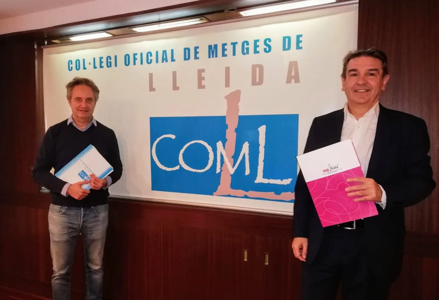 El Col·legi Oficial de Metges de Lleida renova la col·laboració amb l'IRBLleida