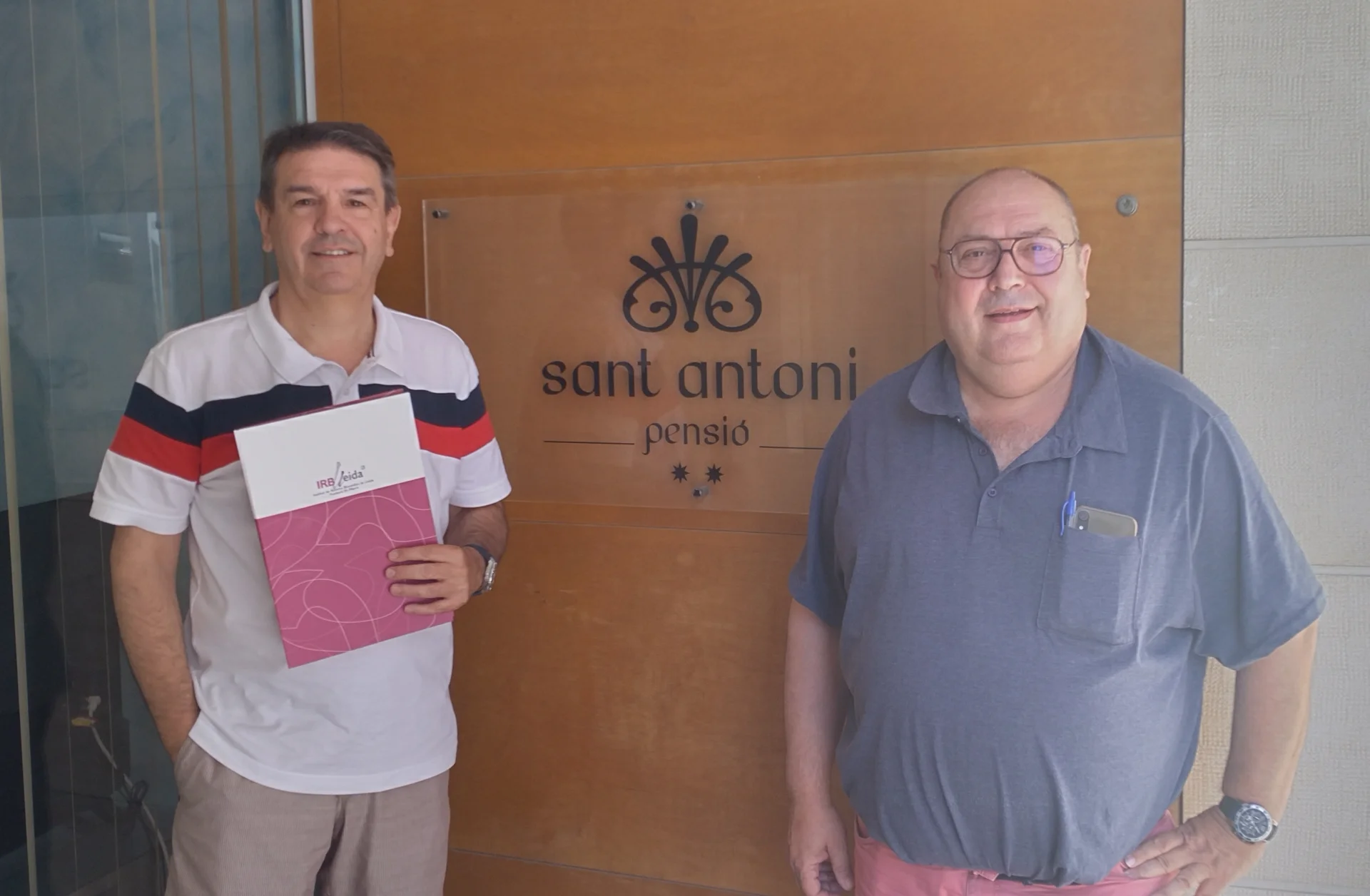 The Pensió Sant Antoni del Palau d'Anglesola renews its collaboration with the IRBLleida