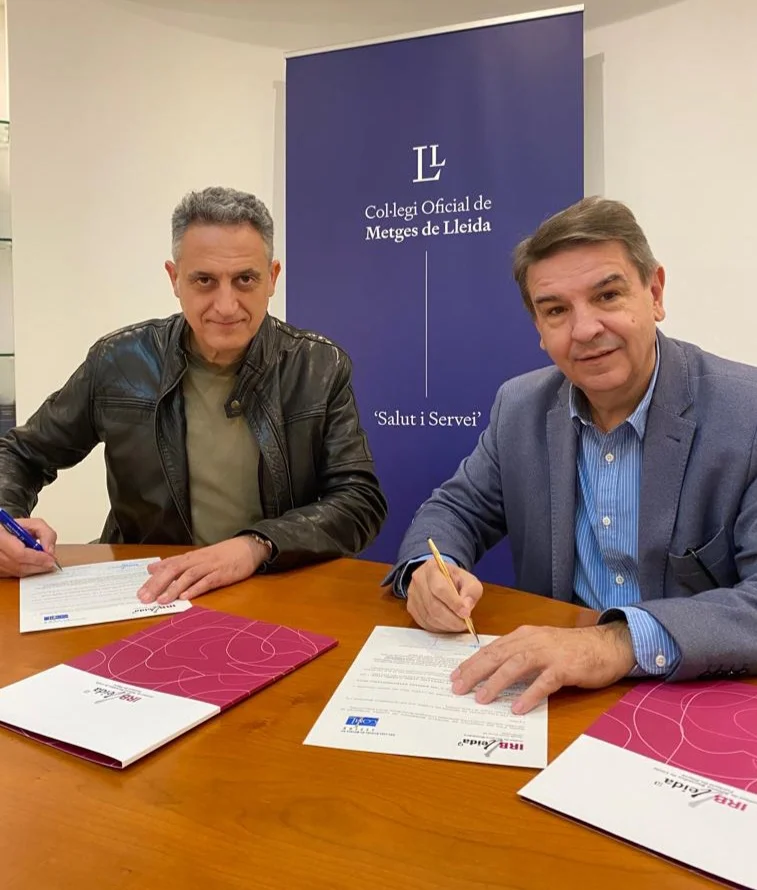 El Col·legi Oficial de Metges de Lleida renova l'acord de col·laboració amb l'IRBLleida