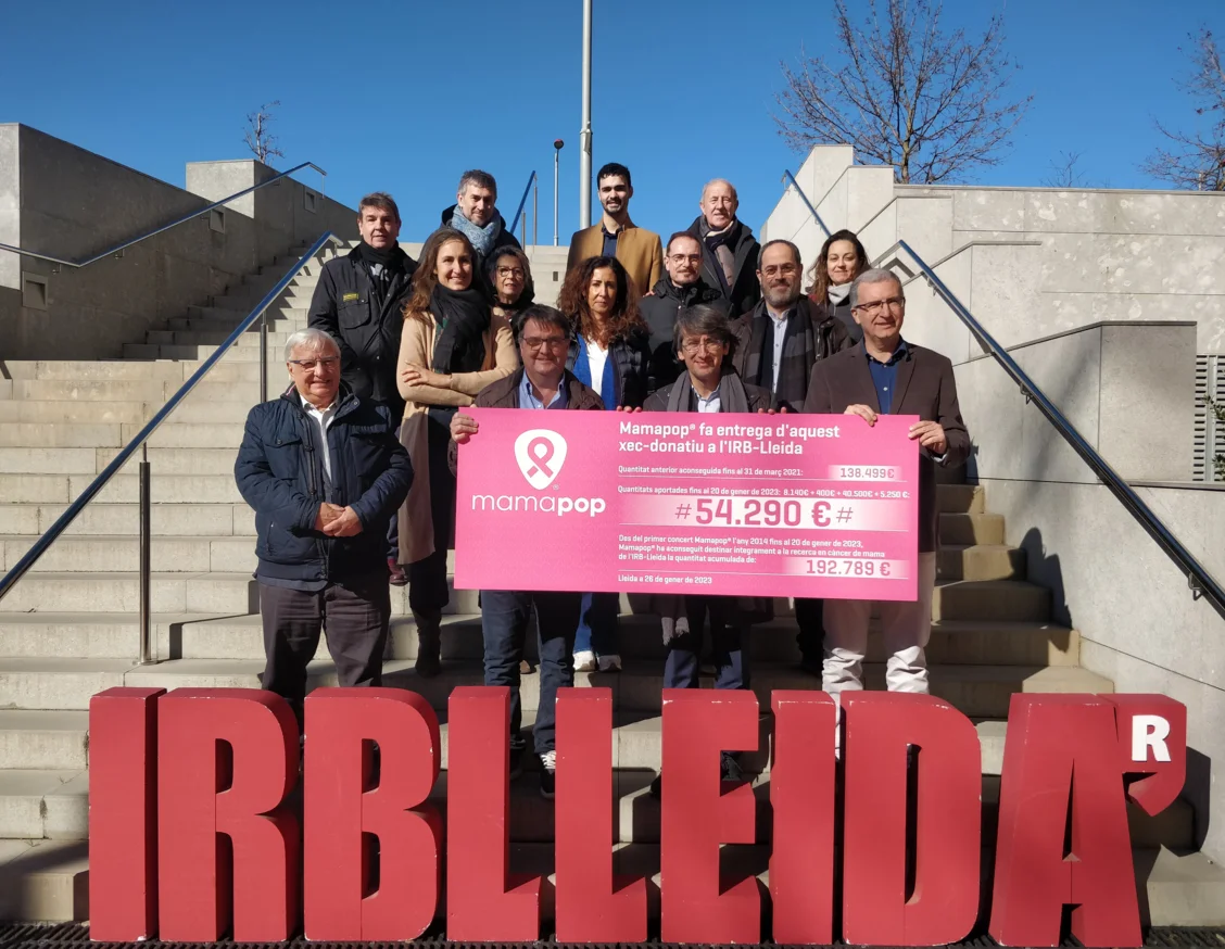 Mamapop aporta más de 192.000 euros en la investigación contra el cáncer de mama de Lleida