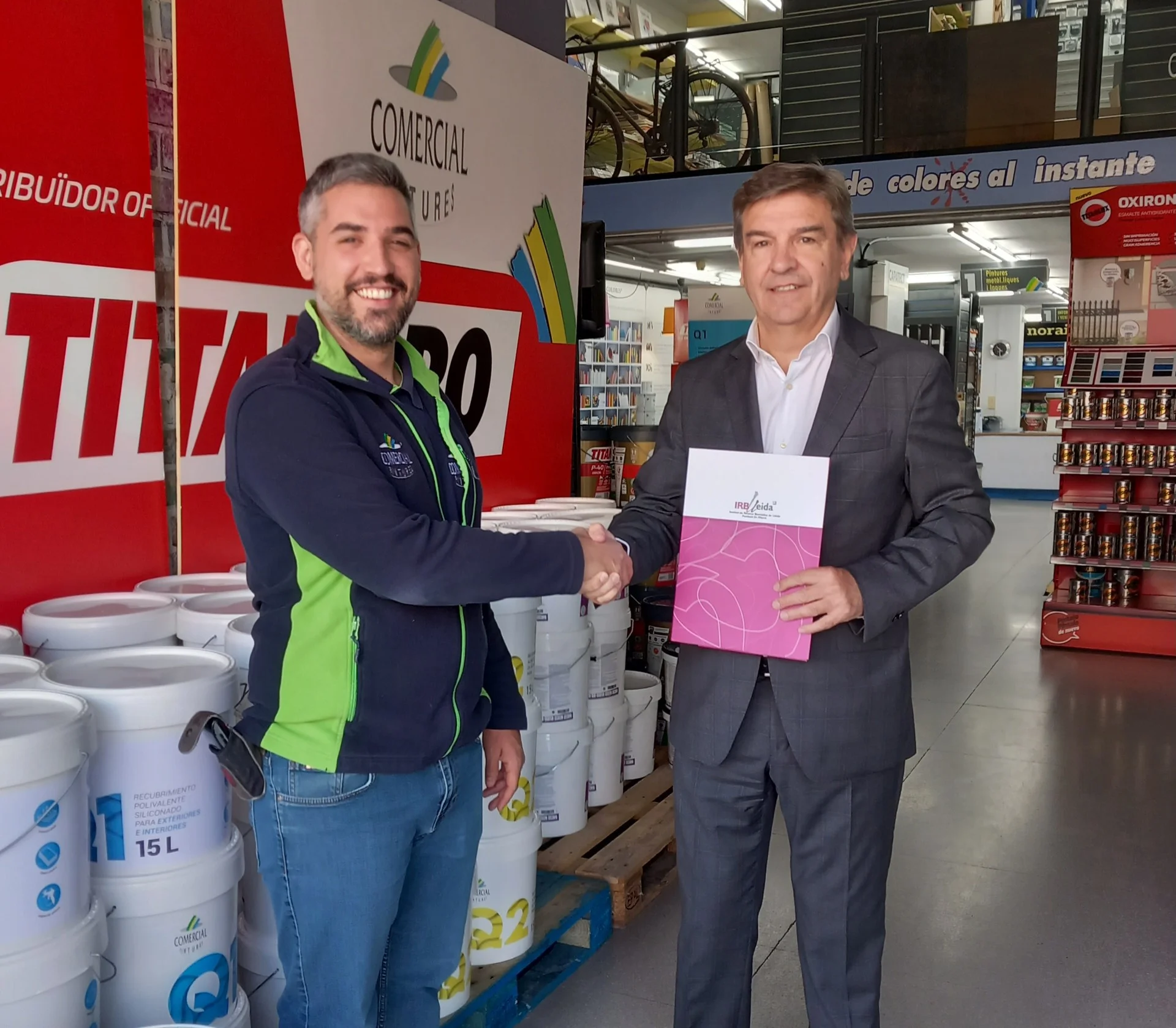 Comercial Pintures renova la seva col·laboració amb l'IRBLleida