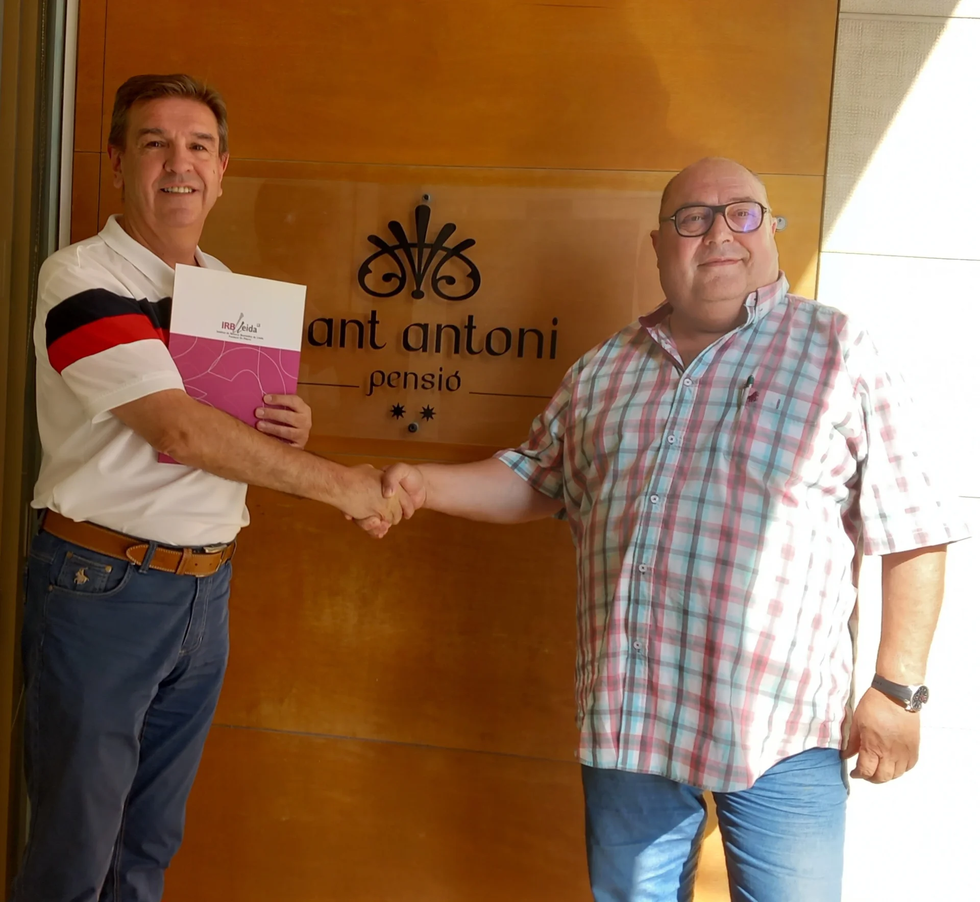 La Pensió Sant Antoni del Palau d'Anglesola renova la seva col·laboració amb l'IRBLleida