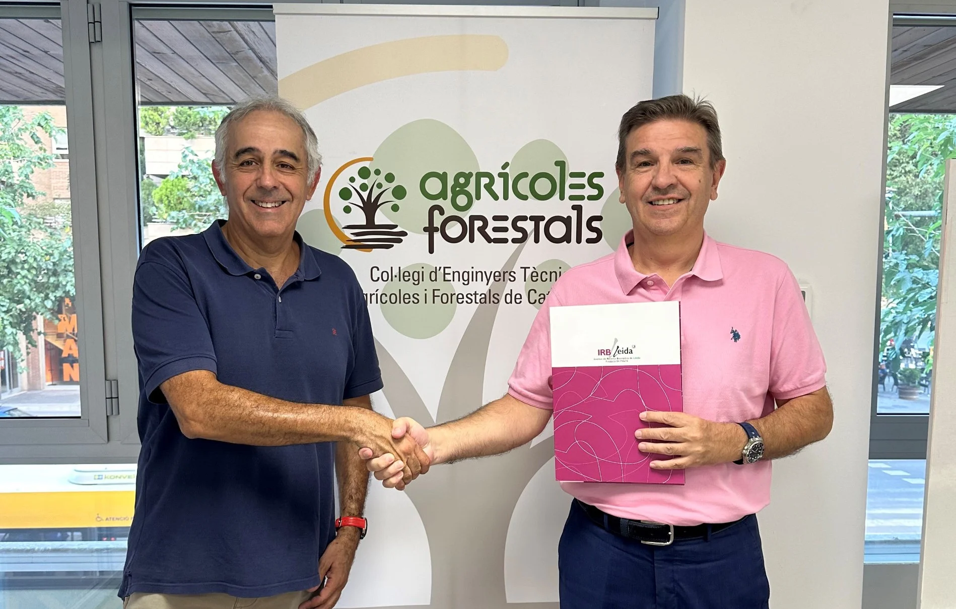 El Col·legi d’Enginyers Tècnics Agrícoles i Forestals de Catalunya (Delegació de Lleida) renova la col·laboració amb l'IRBLleida