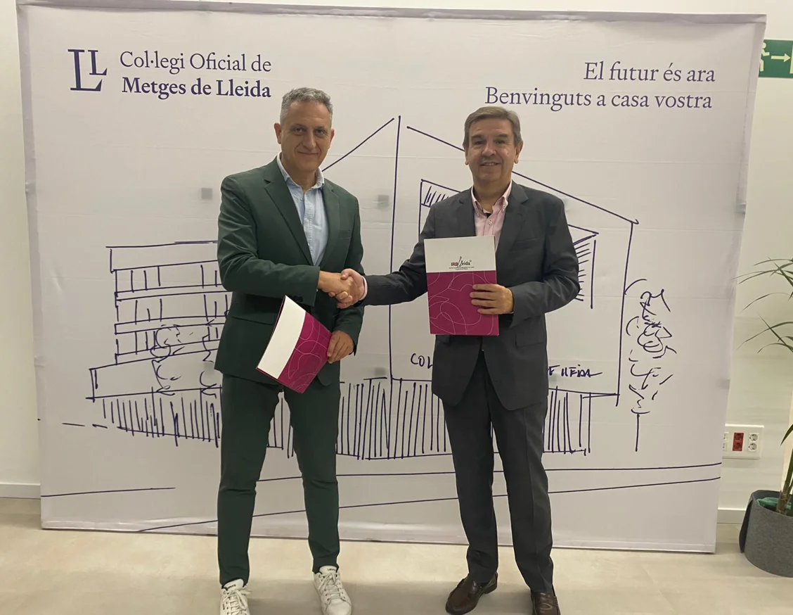 The Col·legi Oficial de Metges de Lleida (COMLL) renews its collaboration with IRBLleida
