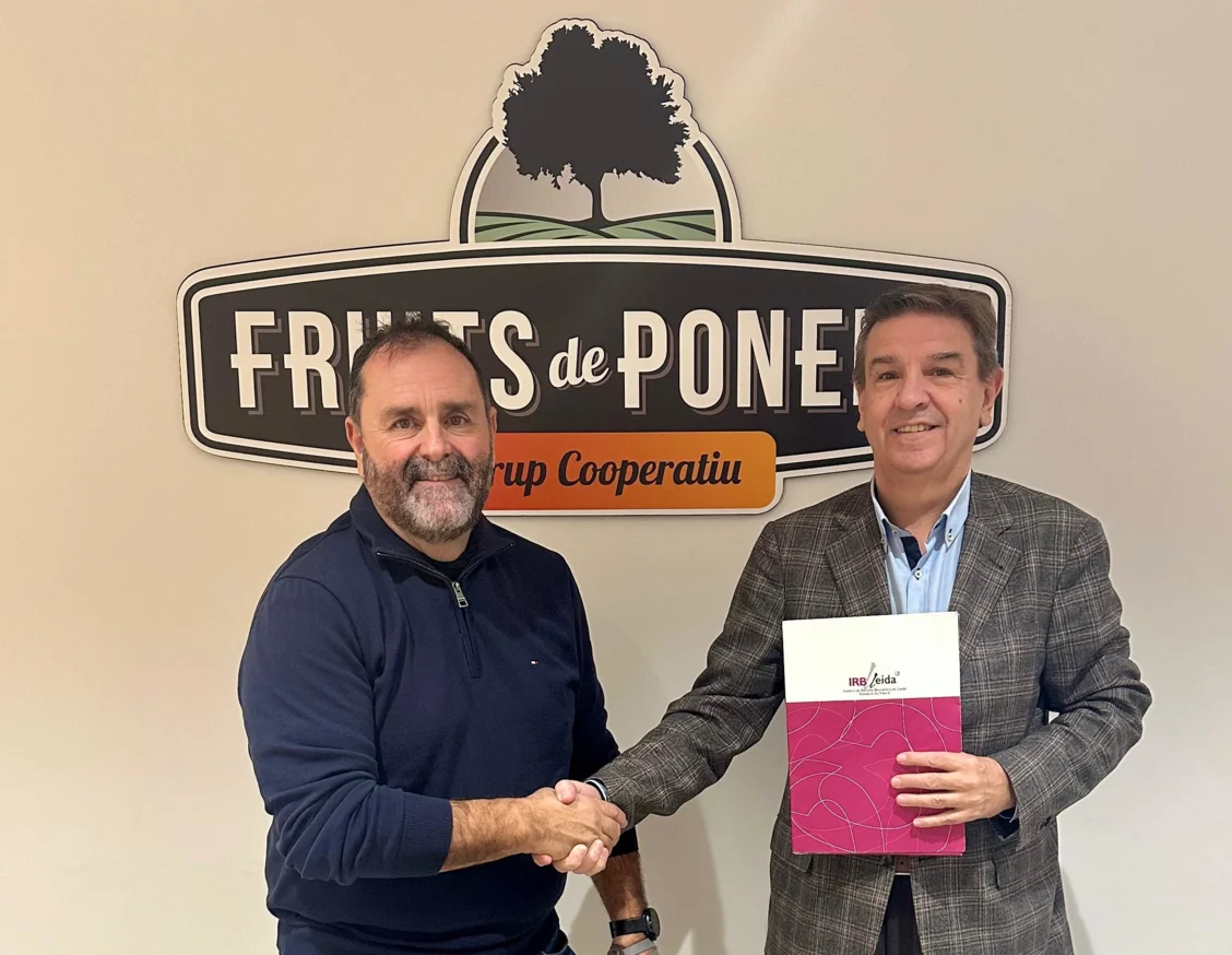 Fruits de Ponent renova la seva col·aboració amb l'IRBLleida 