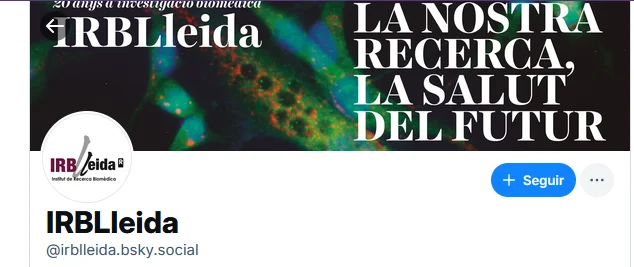 IRBLleida launches Bluesky profile to reinforce its digital presence