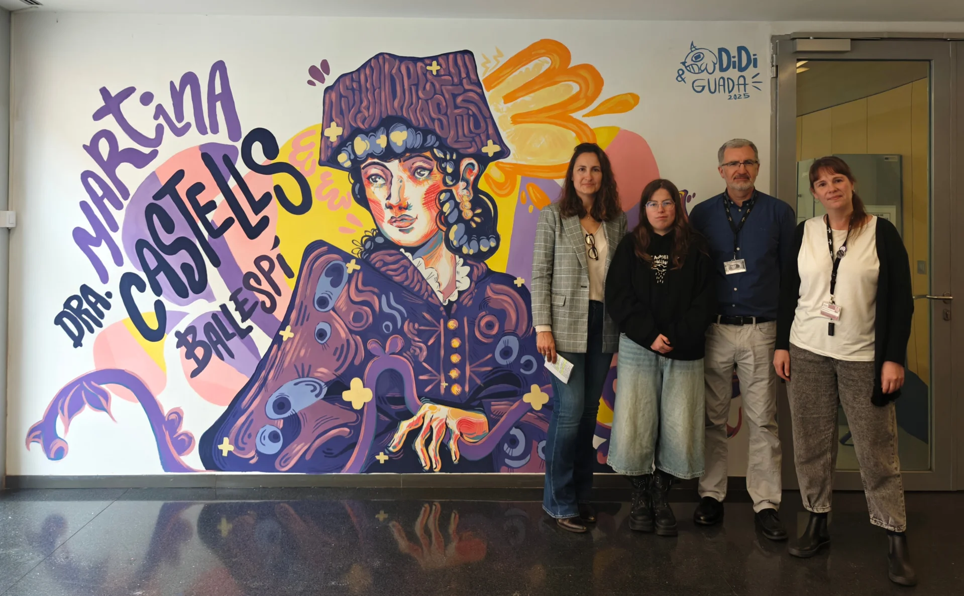 IRBLleida inaugurates its mural dedicated to the Lleida doctor Martina Castells Ballespí