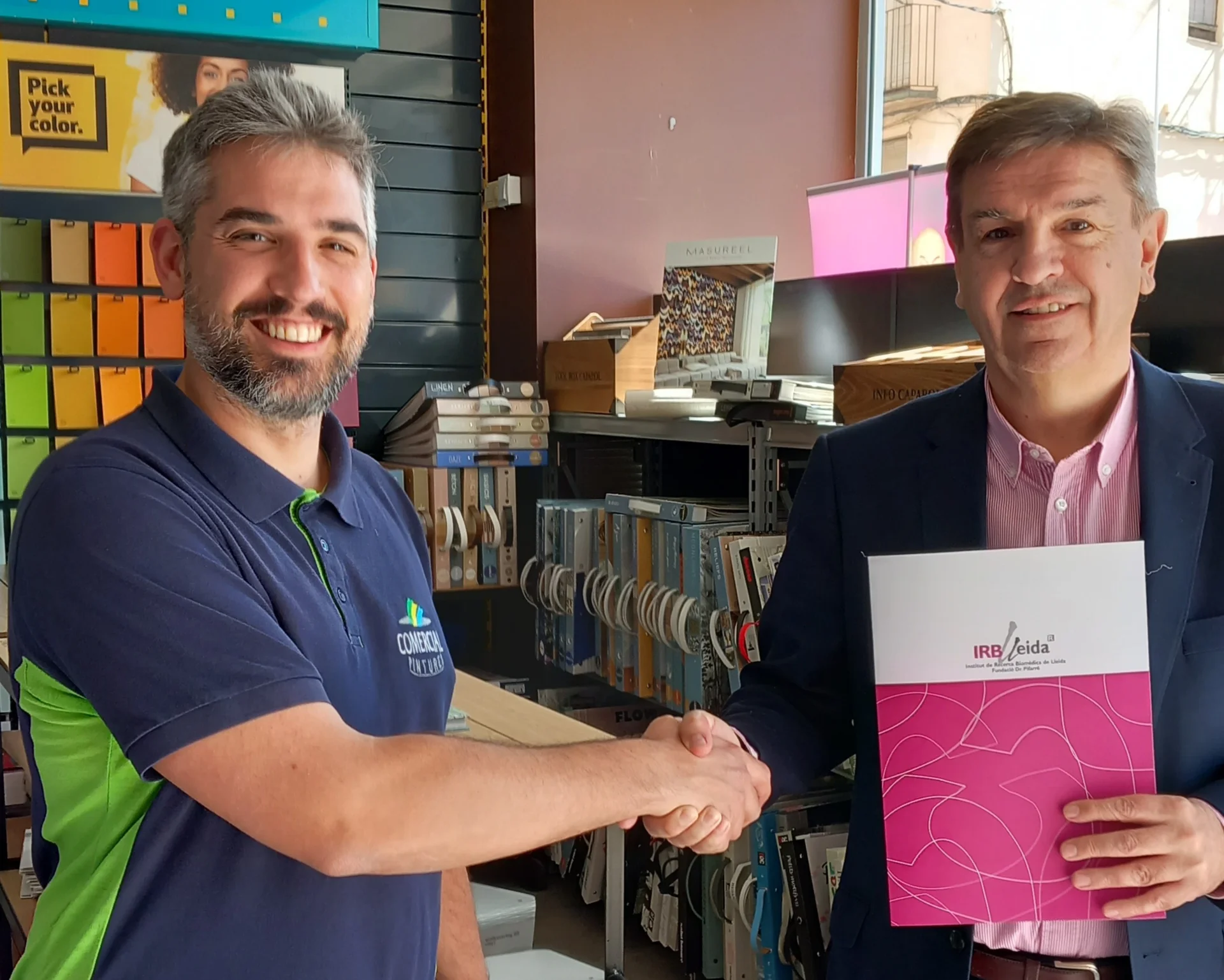 Comercial Pintures renews its collaboration with IRBLleida