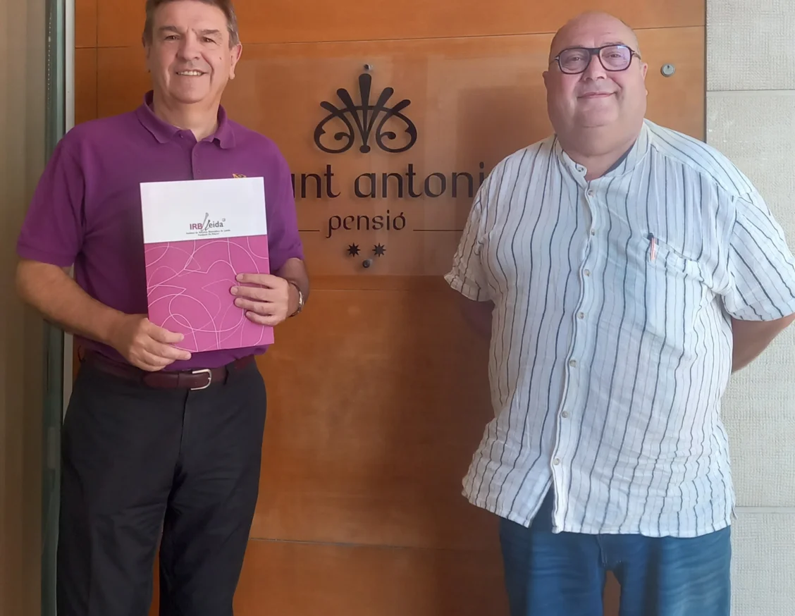 La Pensió Sant Antoni del Palau d'Anglesola renova la seva col·laboració amb l'IRBLleida