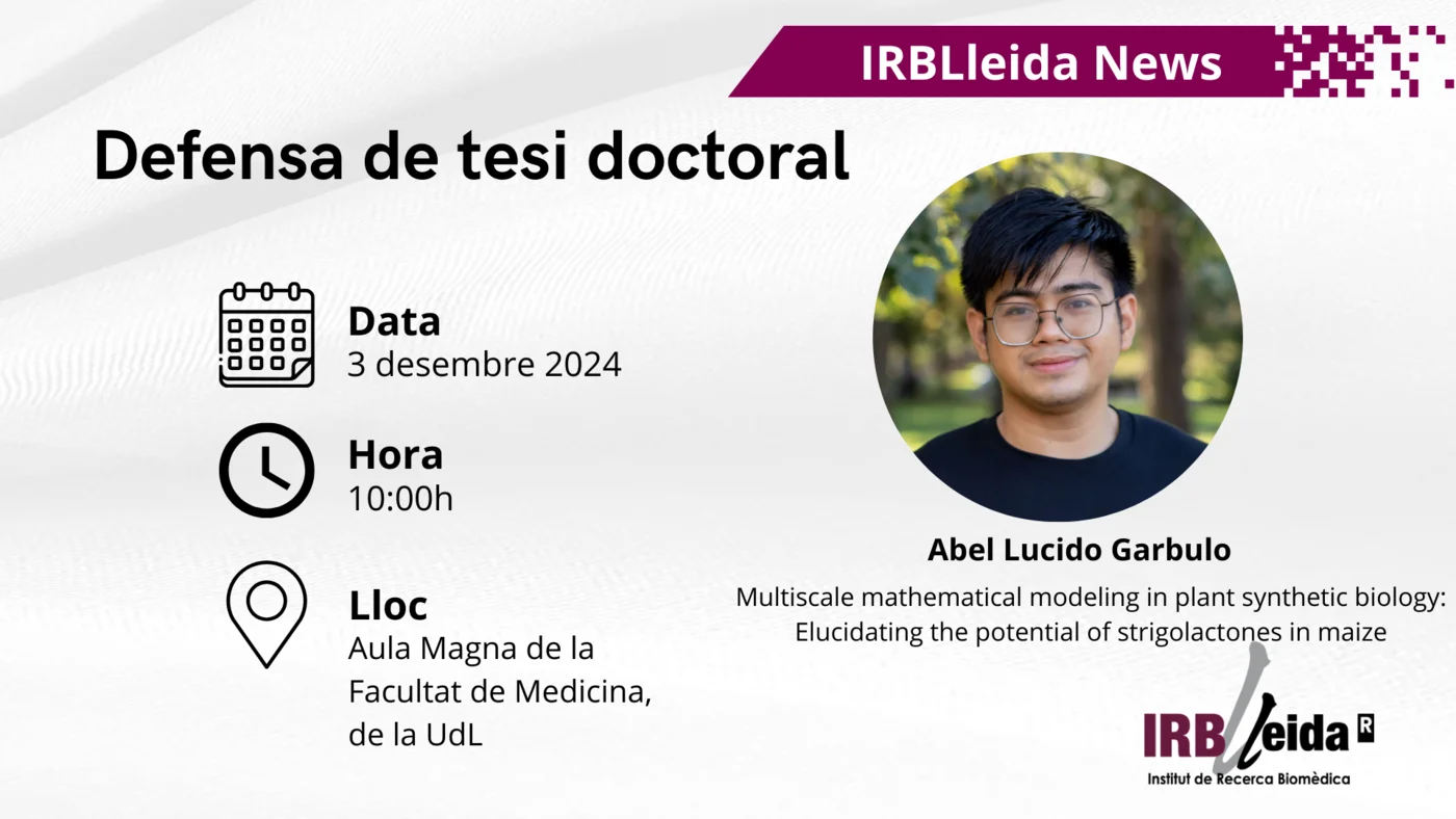 Doctoral thesis reading - Staff #IRBLleida