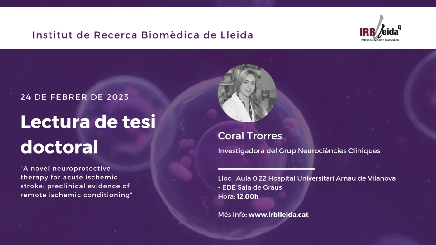 Doctoral thesis reading - Staff #IRBLleida