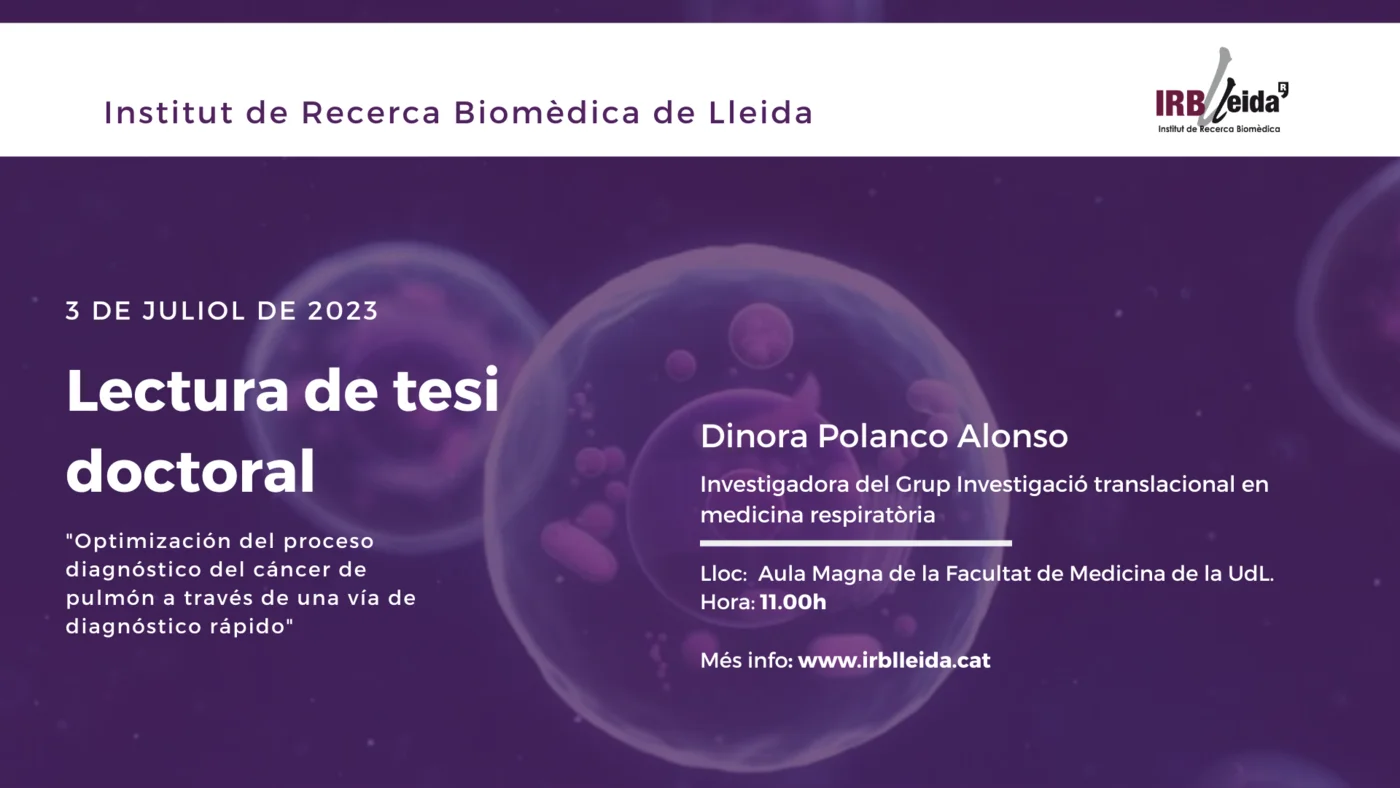 Doctoral thesis reading - Staff #IRBLleida