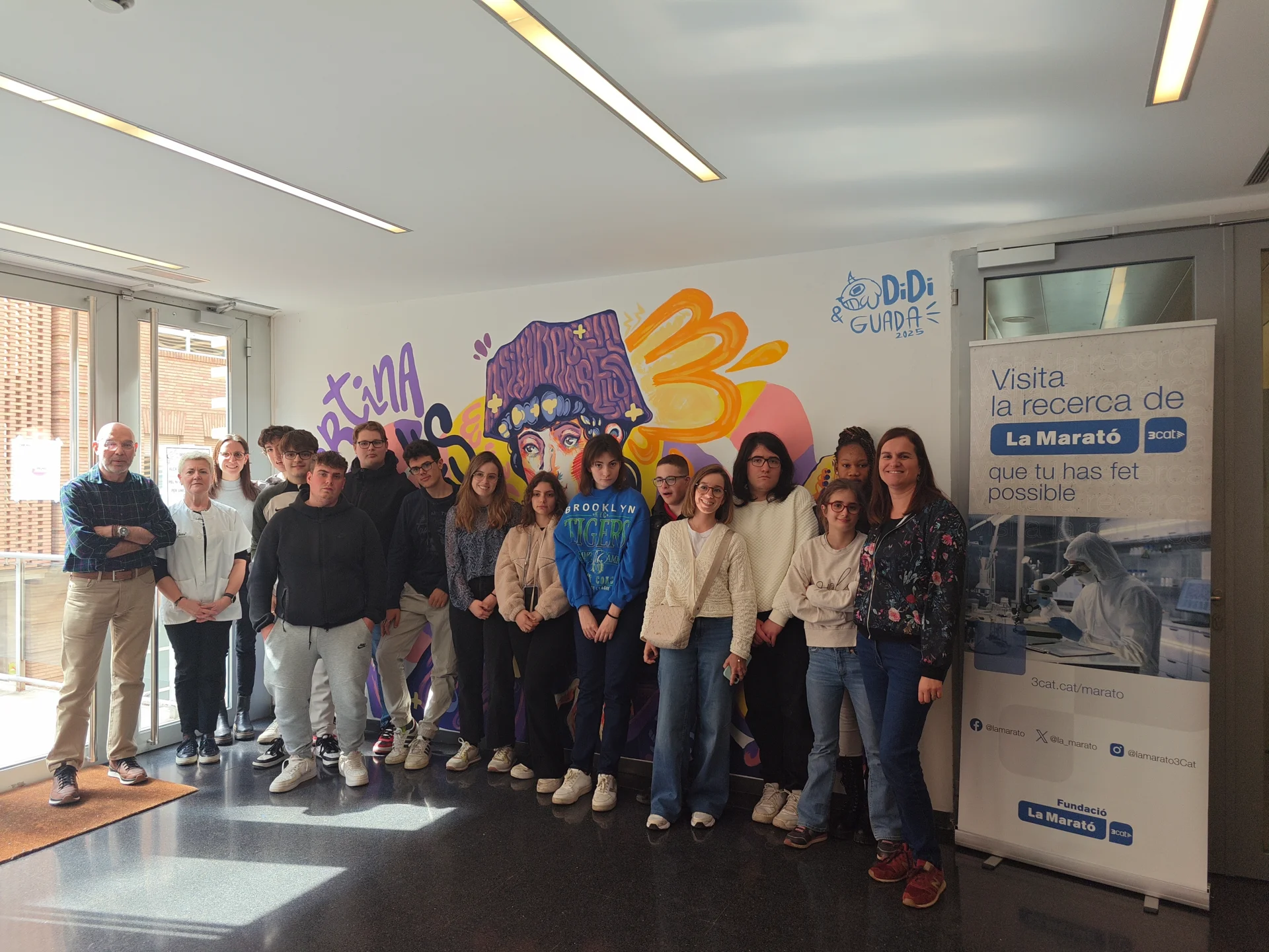 50 people participate in the visits to IRBLleida to learn about the projects funded by the 3CAT Marathon