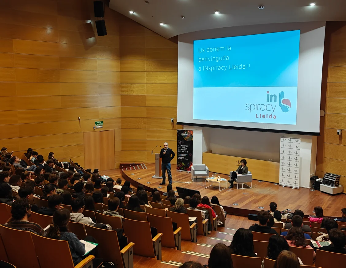 Nearly 300 high school students from Lleida attended the 4th INspiracy Lleida conference to stimulate interest in scientific research