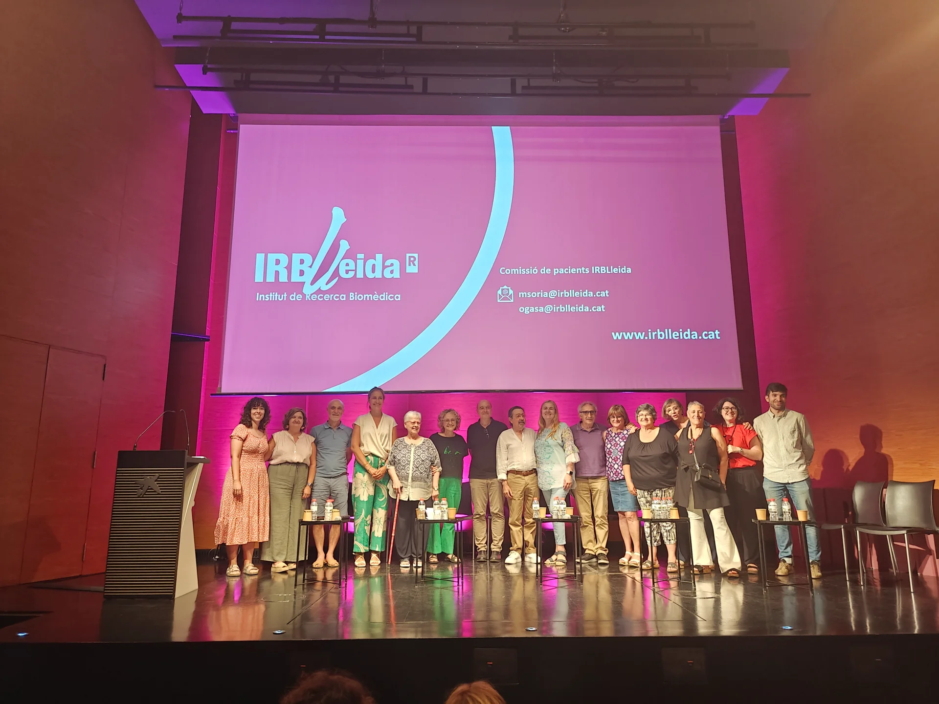 Emotional 6th #SomRecerca Day at the Caixaforum with the presentation of the recently created IRBLleida Patients' Commission