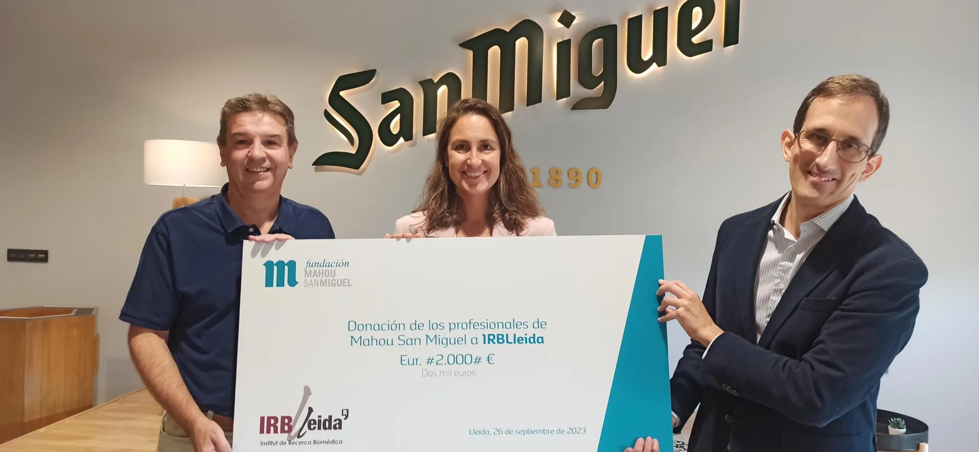 La Fundación Mahou San Miguel renueva su colaboración con el IRBLleida