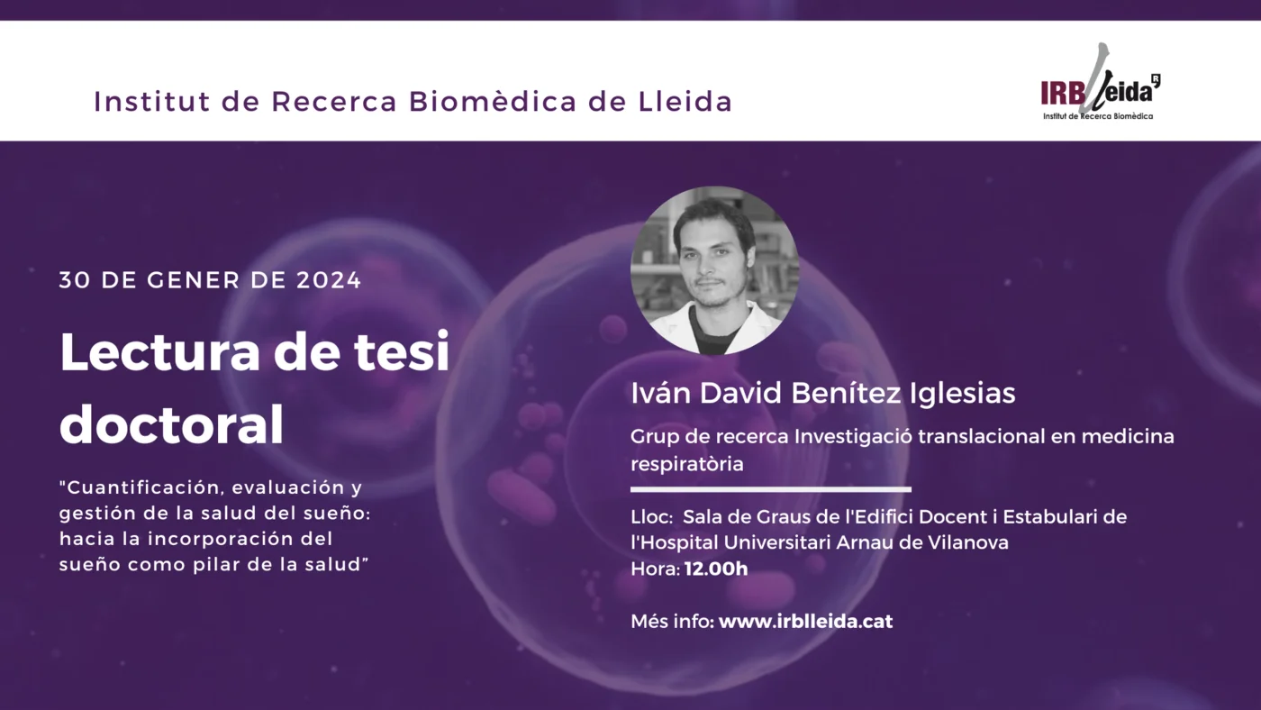Doctoral thesis reading - Staff #IRBLleida