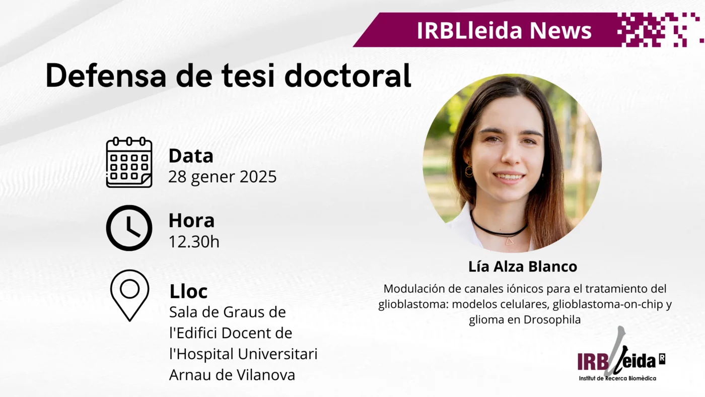Doctoral thesis reading - Staff #IRBLleida
