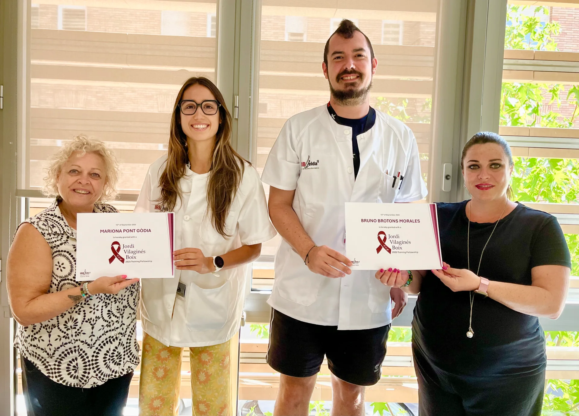 Entrega de la 1.ª edición de las becas Jordi Vilaginés Boix