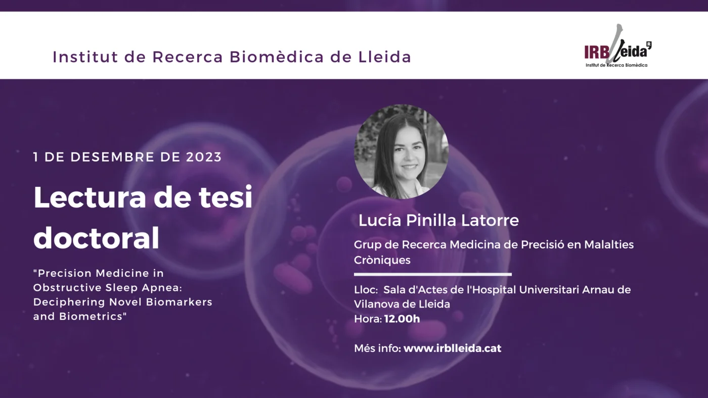 Lectura de tesis doctoral - Personal #IRBLleida