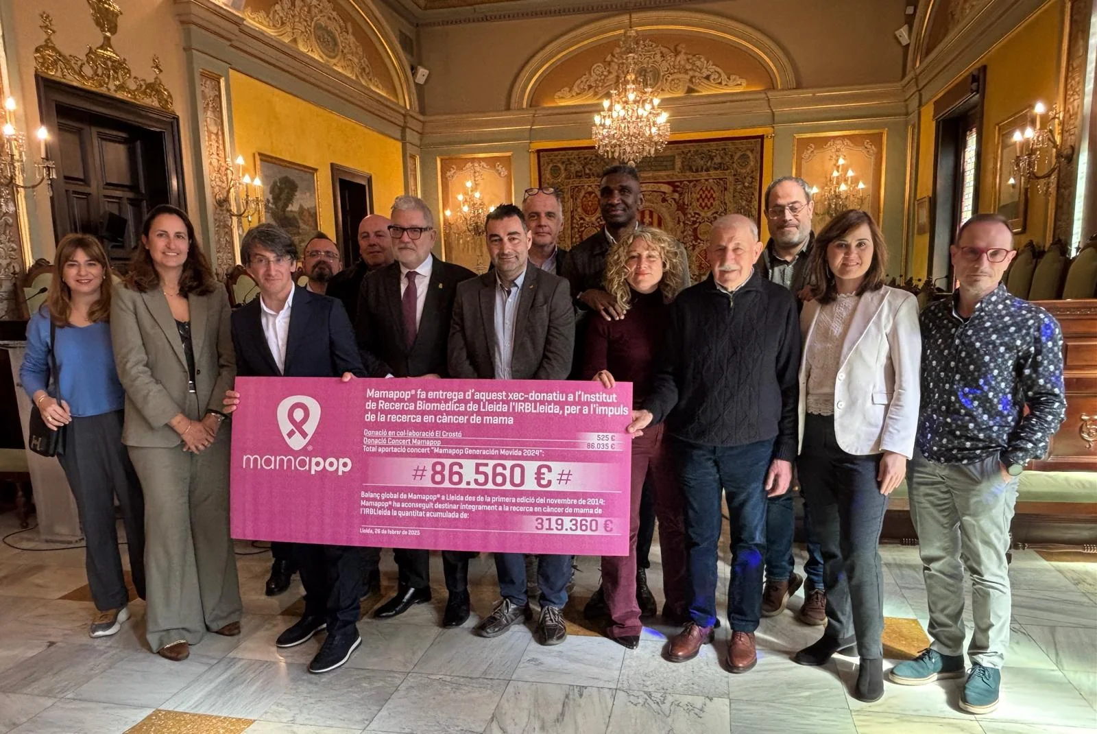 Más de 86.000 euros contra el cáncer de mama y 5.000 espectadores en la Llotja gracias al Mamapop