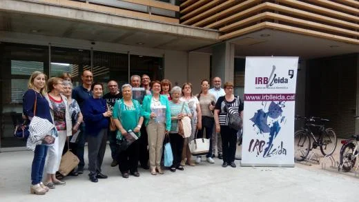Twenty donors visit the IRBLLeida thanks to the TV3 Marathon Foundation