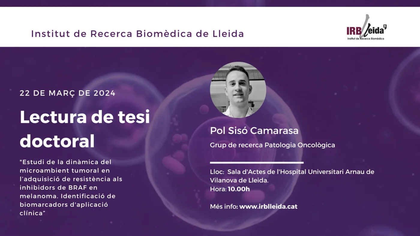 Doctoral thesis reading - Staff #IRBLleida