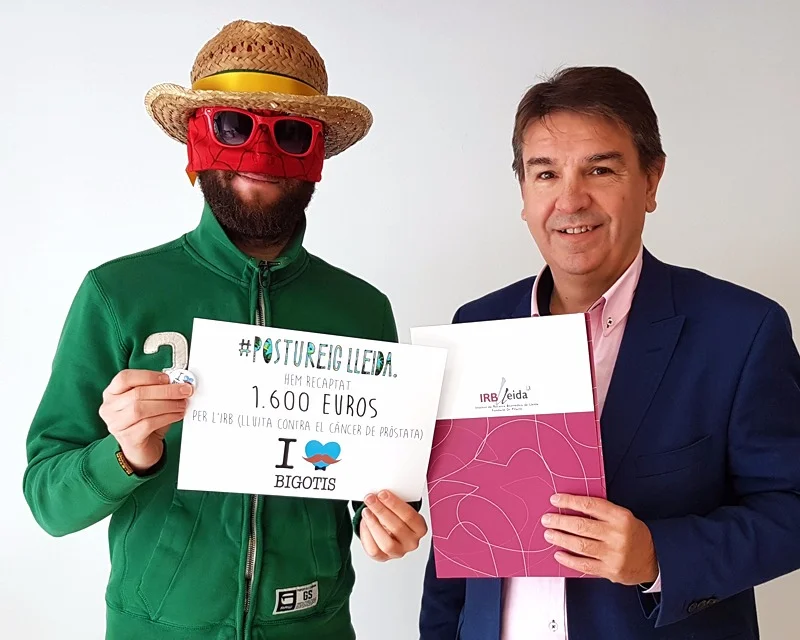 Postureig de Lleida collects €1,600 for the IRBLleida