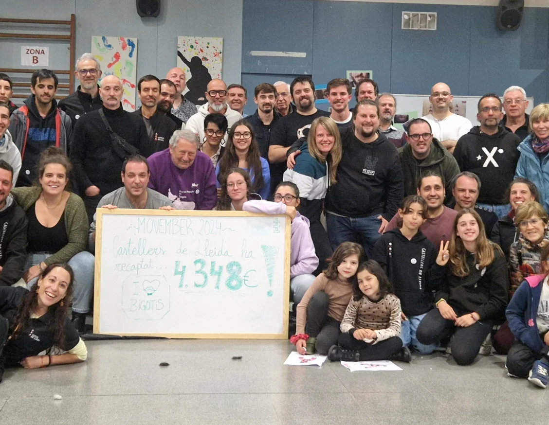 Castellers de Lleida recapta més de 4.300 € a la subasta solidària de MOVEMBER a Lleida 