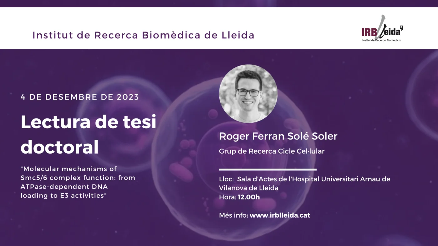 Doctoral thesis reading - Staff #IRBLleida