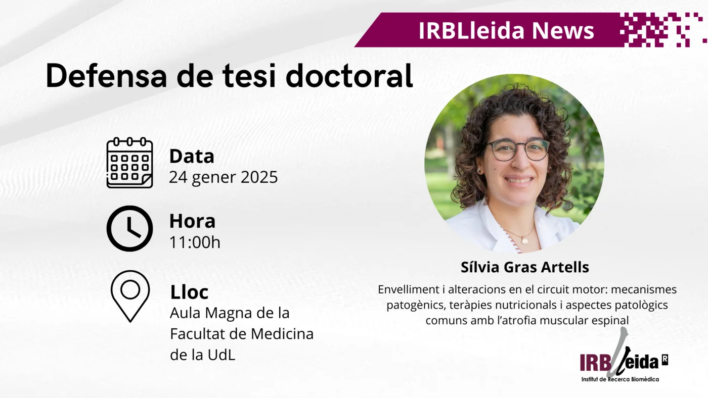 Doctoral thesis reading - Staff #IRBLleida