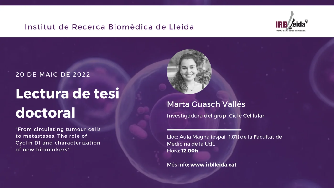 Lectura de tesi doctoral - Personal #IRBLleida