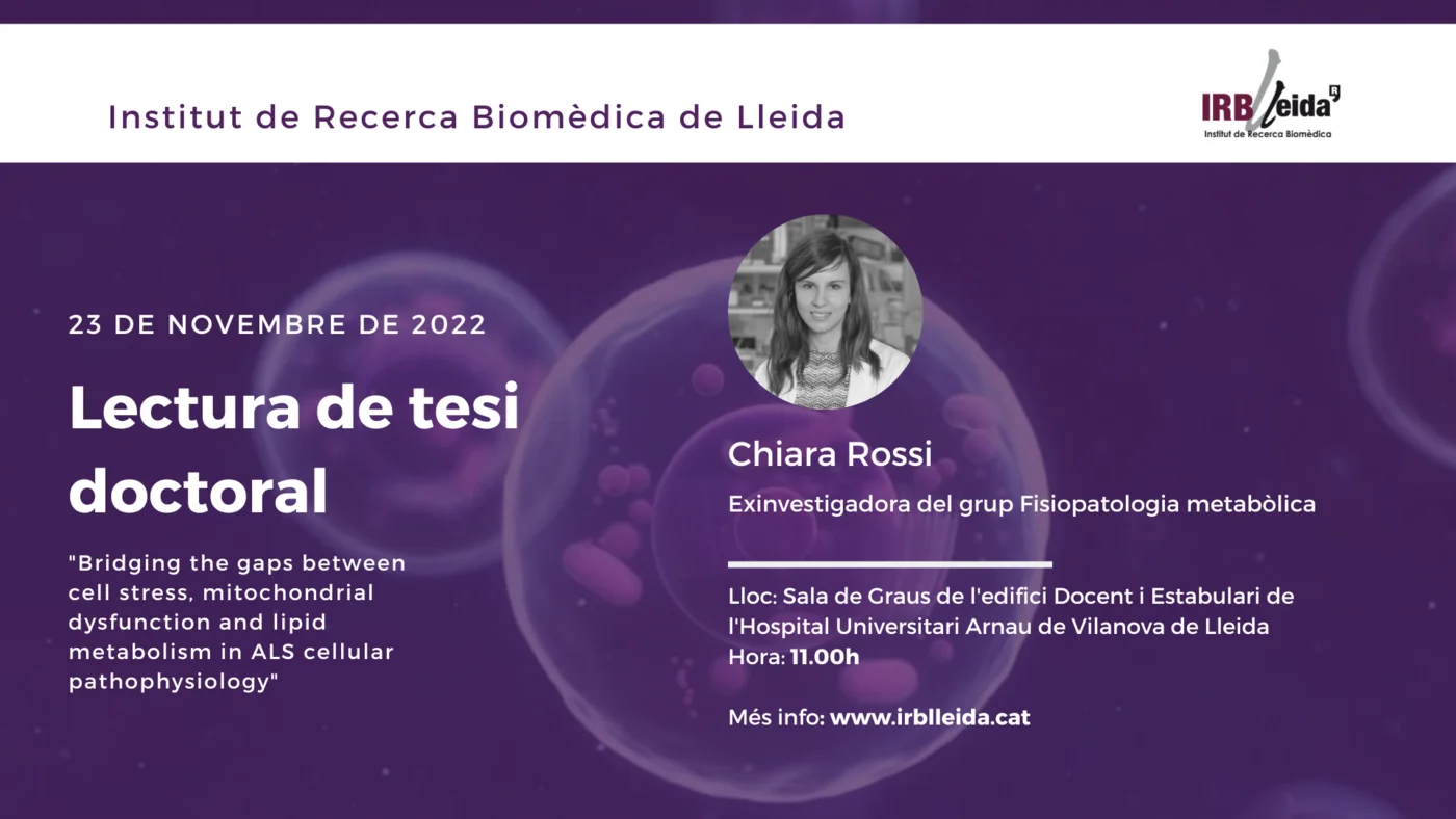 Doctoral thesis reading - Staff #IRBLleida