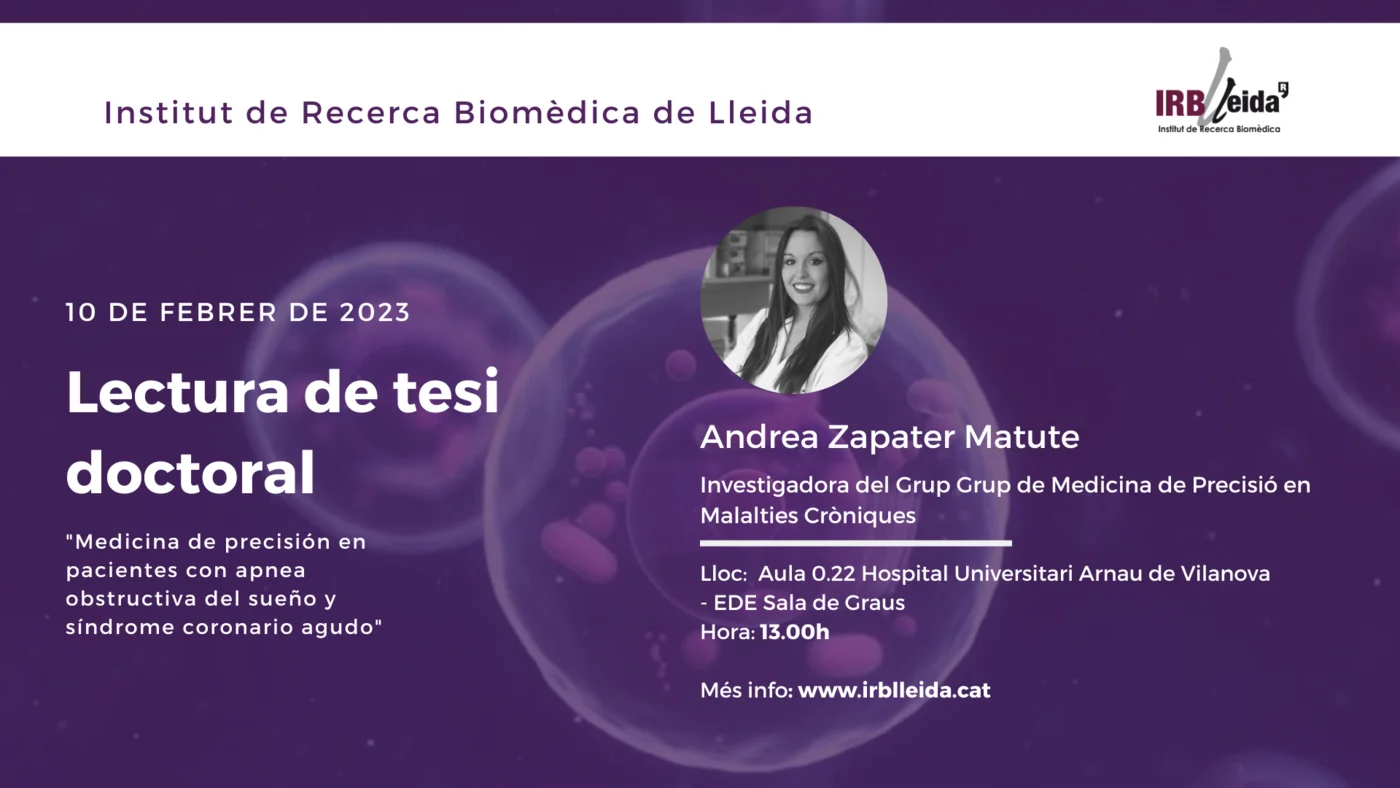 Doctoral thesis reading - Staff #IRBLleida
