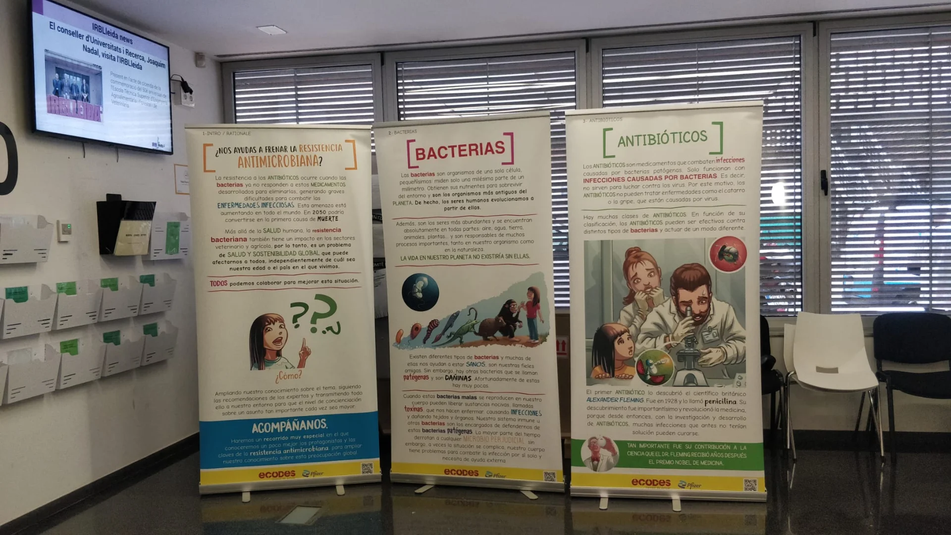 L’IRBLleida acoge la exposición “Inés y las bacterias”